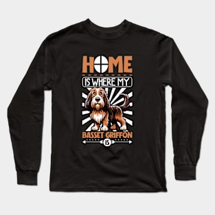 Home is with my Grand Basset Griffon Vendéen Long Sleeve T-Shirt